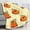 1, variant on Pochita Cute Pattern Flannel Blanket Light Yellow with Adorable Pochita Eating Toast Repeated in Playful Design for Fans