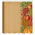 thumbnail image 3 of Ambesonne Harvest Shower Curtain, Retro Seasonal Frame, 69"Wx70"L, Multicolor, 3 of 3