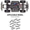 thumbnail image 4 of Cateissary RCGOFOLLOW 100x Clip de cuerpo engrosado de acero para 1/10 1/8 Rc Clip de cuerpo TRX4 SLASH 2WD RC pieza de coche RC accesorios de Kits de construcción modelo, 4 of 6