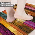 thumbnail image 3 of Tapetes de cocina Weesire coloridos de madera abstractos, juego de 2, 3 of 7