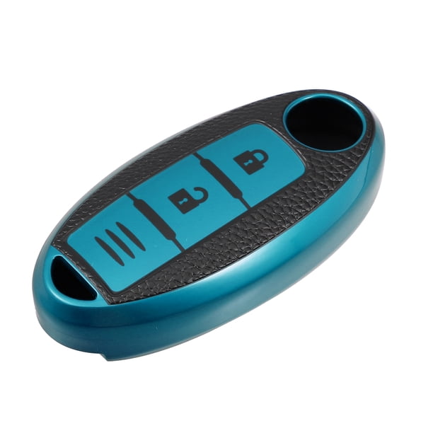 Silicona Auto Inteligente Llavero Estuche Cubierta Llave Carcasa Protector Estuche Azul