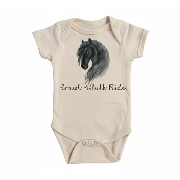 Horse Newborn Baby Bodysuit
