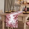 thumbnail image 2 of Table Runners 90 Inches Long Dress Scarves, Red Eucalyptus Leaves Farmhouse Coffee/Dining/Kitchen Table Runner for Living Room, Spring Summer Botanical 13x90 Inch, 2 of 9