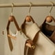 thumbnail image 2 of Vintage Clothes Hangers Leather+Wood Design Coat Trousers Hanger for Clothing Display Drying Rack Wardrobe Storage Organization, 2 of 5