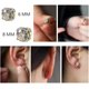 thumbnail image 5 of 1 par de pendientes de magnetoterapia Metiz Lymphvity, 8 mm, plata, 5 of 5