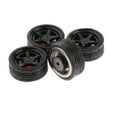 thumbnail image 6 of 4Pcs/set 1:64 Model Modified Tire Diecasts Alloy Wheel Tire Set Rubber Toy Vehicles Model Car Accessories - Multi color, G9, 6 of 7
