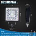 thumbnail image 2 of Luces LED de trabajo San-Young para tractor de 4 pulgadas, 120 W, 10000 lm, 12 V/24 V, 2 of 7