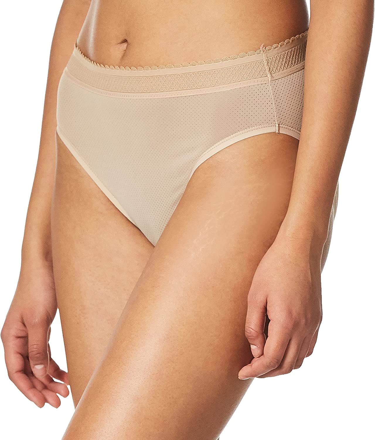 Warner's Women's Breathe Freely MoistureWicking Microfiber HiCut