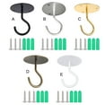thumbnail image 2 of Maytalsory Plant Hook Solid Color Home Ceiling Lamp Light Umbrella Handbag Frying Pan Flower Pot Hanger Rack Bracket with Screws Bronze, 2 of 6