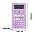 thumbnail image 3 of TOPRenddon Standard Function Basic Calculator, 12 Digit Desktop Calculator with Large LCD Display, Battery Power School Calculator, Purple, 3 of 6