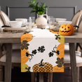 thumbnail image 6 of Halloween Table Runner Plaid Dot Pumpkin Halloween Decorations Table Runner Orange Spooky Halloween Table Runner Leaf Table Runner 90 Inches Long Halloween Coffee Table Runner Thanksgiving for Table, 6 of 6