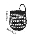 thumbnail image 6 of Upgraded Woven Basket Kitchen Ginger And Garlic Storage Container Vintage Wall Mounted Basket Small Hanging Basket Flower Basket Kitchen Hanging Basket Q, 6 of 6