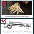thumbnail image 4 of Flossing Metal Toothpicks Set Reusable Toothpicks Portable Toothpick Floss Teeth Cleaner Oral Care Cleaning Tools,B, 4 of 5