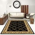 thumbnail image 2 of Radici 1427-1722-BLACK Noble Rectangular Black Transitional Italy Area Rug, 7 ft. 9 in. W x 9 ft. 6 in. H, 2 of 4