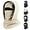 Beige, variant on Outdoor Winter Warm Hat Neckband Integrated Cycling Mask, Sports Ski Head Face Cover, Windproof Cold Pullover Neck Mask