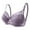 Purple, variant on Lolmot Women's Pure Color Comfort Wireless with Support and Lift Lace Longline Bralette Lightly Lined Convertible Bra