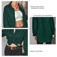 thumbnail image 2 of Camisa A Cuadros, Cuello Vuelto Poliéster Impresión Dama Casual Fit Camisa Poliuretano Para Ir De Compras ANGGREK Otros, 2 of 7