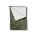thumbnail image 2 of Hawaiian Colors Soft Flannel Fleece Blanket, Monochrome Camouflage Effect Inspired Scene of Tropical Plants, Cozy Plush for Indoor and Outdoor Use, 50" x 70", Army Green Slate Brown, by Ambesonne, 2 of 5