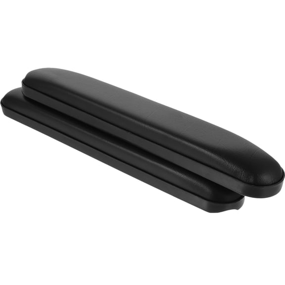 2-Pack Universal Wheelchair Armrest Cushions Replacement Soft PVC Sponge Pads for Patient Comfort and Care Accessories Black