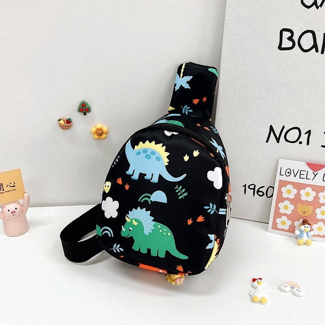 Bolso para niños Bolso bandolera con dibujos de dinosaurios para niño Bolso bandolera para teléfono para niña Bolso de pecho para niño