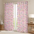 thumbnail image 2 of Feelyou Pink Axolotl Animal Black Out Curtains, Ocean Curtains Pack of 2 (42x63 Each), 2 of 6