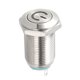 thumbnail image 5 of Interruptor de botón pulsador de metal de enclavamiento Uxcell, cabeza plana, diámetro de montaje de 12 mm, 1NO, luz LED azul de 3-6V, 5 of 5