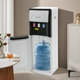 thumbnail image 3 of White PP Water Dispenser Bottom Loading Water Cooler for 5 Gal Bottles with Indicator Lights, 3 of 11