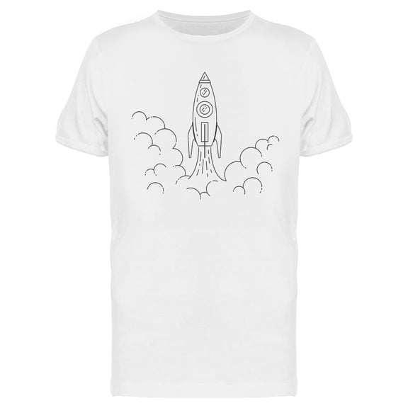 Rocket Takes Off  T-Shirt Men -Image by Shutterstock, Male 3X-Large