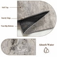 thumbnail image 6 of 3'x5' Rug for Living Room Bedroom, Gray Brown Washable Area Rugs Non-Slip Carpet Mats, Vintage Shabby Texture Making Old Indoor Low Pile Area Rug Runner for Kitchen, Mudroom, 6 of 8