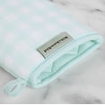 thumbnail image 4 of KitchenAid Gingham Mini Oven Mitt 2-Pack Set, Mineral Water, 5.5"x8", 4 of 5