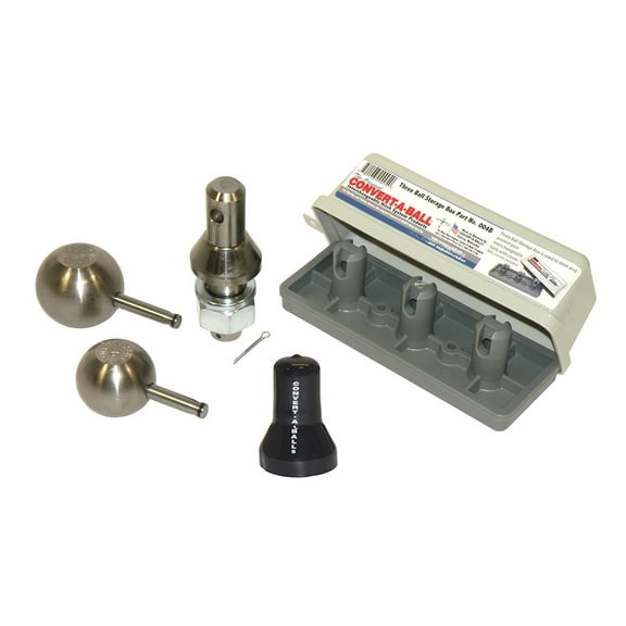 2-Ball Set - 2 inch and 2 5/16 inch Balls With Stem Cover and Storage Case