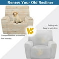 thumbnail image 4 of FOR U DESIGNS Wood Print Recliner Chair Covers with Arms, Breathable Chair Covers for Living Room Non-Slip Sofas Couches Slip Covers Home Decor Accessories, 4 of 8