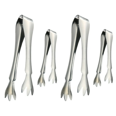 

FRCOLOR 4PCS Stainless Steel Towel Tong Professional Food Tong Practical Food Tong