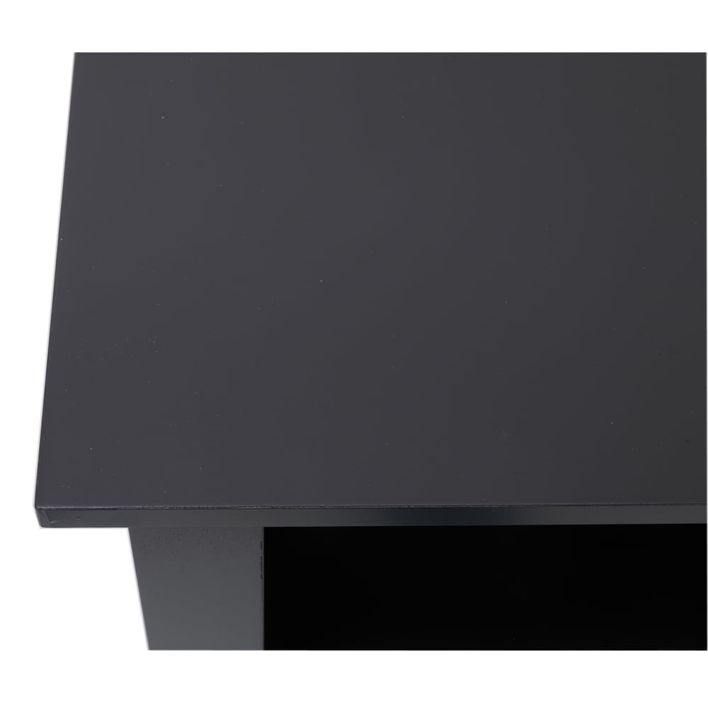 Buy IWELL Black Bathroom Floor with 2 Adjustable Shelf & 6 Heights Available, Storage