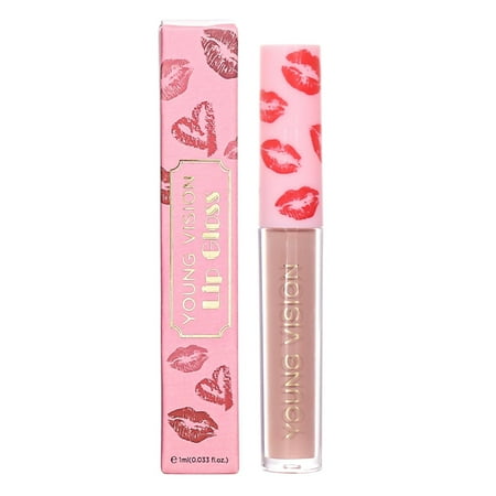 

MIARHB Sexy Moisturizing Long Lasting Matte Lip Gloss Lipstick Lasting Wear Non-stick Cup Non-Fading Lip Gloss 1ml Lip Gloss for Teen Girls Natural Lip Gloss Clear Package Lip Glos
