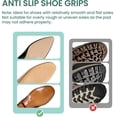 thumbnail image 4 of Welnove Shoe Sole Protectors Anti-Slip, Self-Adhesive Grips For Leather Shoes, High Heels, Noise Reduction, 6 Pcs, Clear, 4 of 7