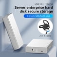 thumbnail image 2 of Disco Del Duro Hard Disk 3.5 Pulgadas SATA Al Adaptador USB 3.0 5GBPS 20TB Soporte UASP Ribrete para 3 5 SATA/SAS HDD, 2 of 9