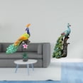 thumbnail image 2 of Estatua del pavo real,Estatua de pavo real,adorno de escritorio creativo y divertido,Escultura decorativa de pavo real para decoración del hogar,Figura de escritorio,Estante de estatua de pavo, 2 of 8