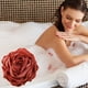 thumbnail image 5 of Toallas de baño con diseño de flores, suaves y que no se desparraman, con un acabado exfoliante, de gran belleza y agradables esponjas de baño., 5 of 7