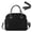 Black, variant on FITDON Corduroy Insulated Lunch Bag for Women Men, Large Lunch Box Container Leakproof Cooler Bag Lunch Tote Bag for Work Picnic