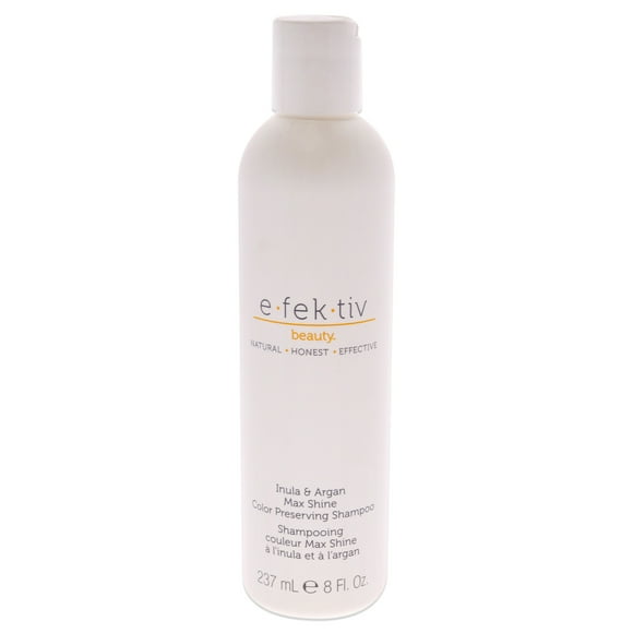 e.fek.tiv beauty - Inula + Argan Max Shine Shampooing Préservant la Couleur - Nettoyant Purifiant pour les Cheveux - 8,0 oz