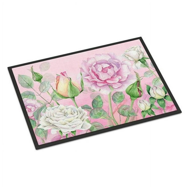 Carolines Treasures BB7447MAT Tapis d'Intérieur Ou d'Extérieur de Jardin de Roses de 18 x 27 Po