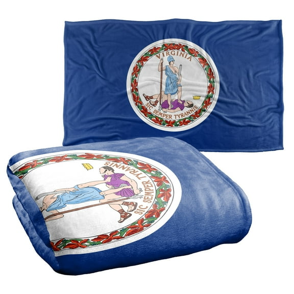 Virginia Flag Silky Touch Super Soft Throw Blanket 36" x 58"