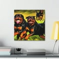 thumbnail image 3 of Watchful Rottweiler Guard - Canvas, 3 of 10