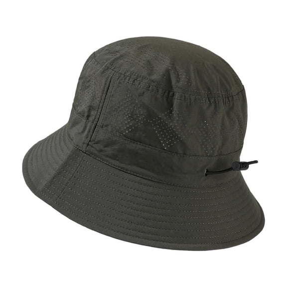 Ticikt Breathable Mesh Bucket Hat for Men Women Summer Outdoor Sun Casual Adjustable Unisex Fisherman Hat,Color:Green