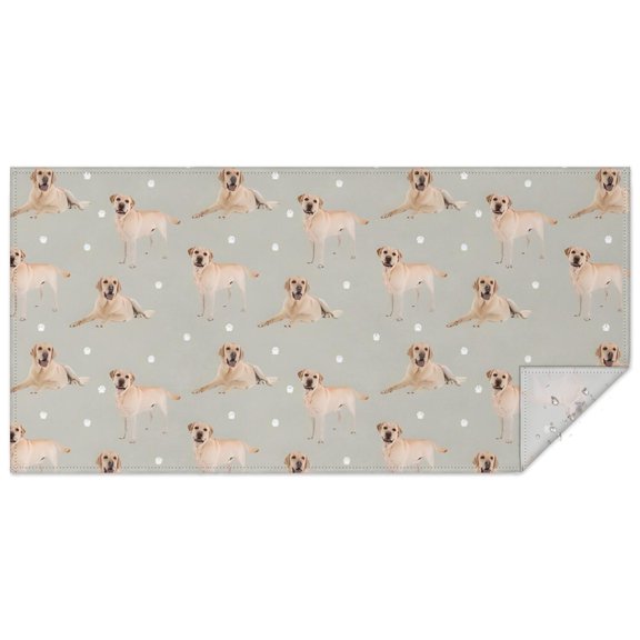 Labrador Dog Rectangle Tablecloth 60"x120",Waterproof Polyester Rectangle Table Cloth, Wipeable Spillproof Polyester Tablecloth for Dining, Camping, Indoor and Outdoor