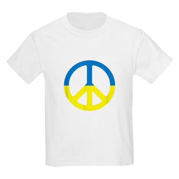 CafePress - Peace In Ukraine. Stand With Ukraine. Supp T Shirt - Light T-Shirt Kids XS-XL