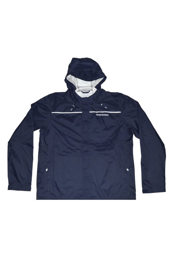 Men's Beacon Full Zip Rain Coat Jacket Nautical Navy MSRP $165.00[XS]