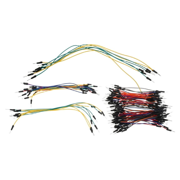 Tineasur 130Pcs Assorted Color Breadboard Jumper Wires Kit Easy Use Durable Solid Copper Wire for Electronics Projects