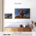 thumbnail image 4 of Elephant Stock Playful African Elephant Wall Art - Horizontal Canvas Wall Art - Living Room Wall Decor - Photography Animal Canvas - Brown And Green Decor - 24" x 16", 4 of 8